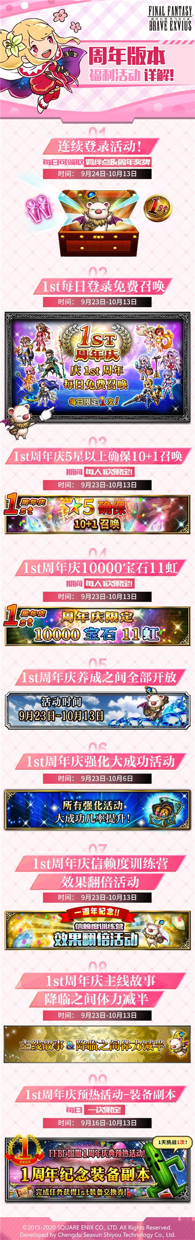FFBE圣子降临联动开始 周年庆福利拉满诚意十足
