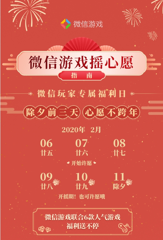 一年一度微信摇心愿正式启动,引爆亿万玩家狂欢