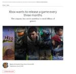 Xbox总裁：每年计划推出四款第一方游戏